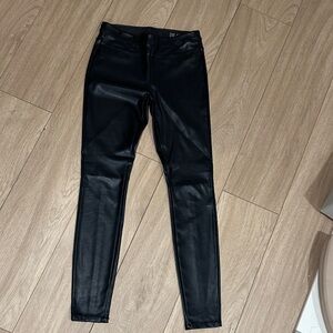 Blank NYC Jet Black Faux Leather Pants